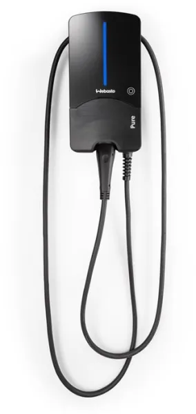 Webasto Pure Laddningsbox 11 kW Typ 2 Svart Edition med 4,5 m kabel - Integrerad likströms-skyddsrelä RCD-DD
